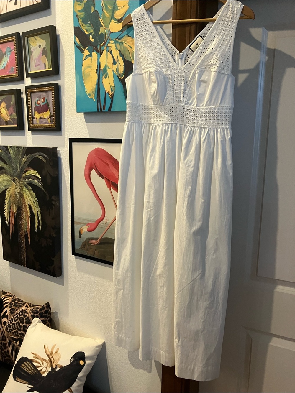 Tuckernuck White Eyelet Maxi Dress Size Medium